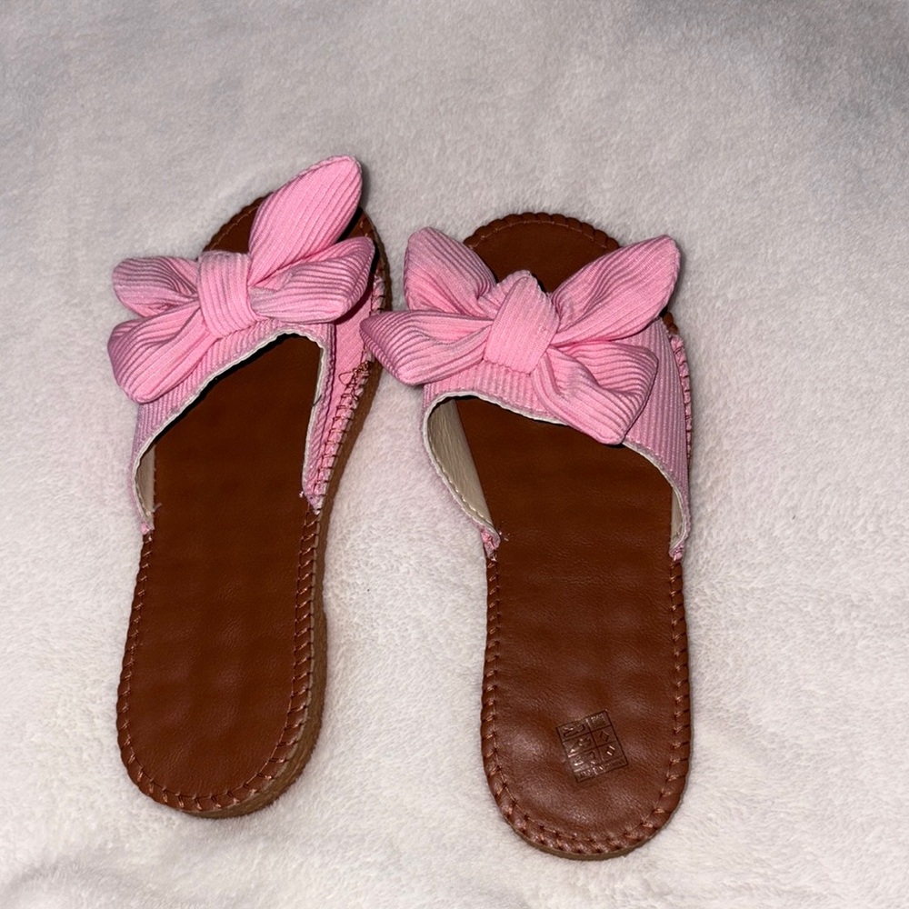 Pink Bow Women's Sandals
